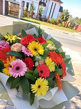 Букет цветов из:  Герберы #REPLACE_PRED# Саперное